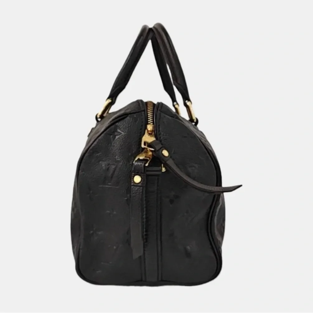 Louis Vuitton Black Embossed Satchel
